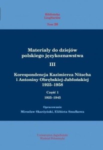 MATERIAŁY DO DZIEJÓW POL. JĘZYKOZNAWSTWA 3 T.1-2