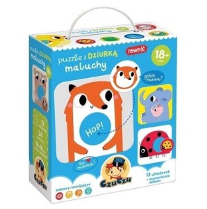 PUZZLE Z DZIURKĄ MALUCHY 18M+, BRIGHT JUNIOR MEDIA