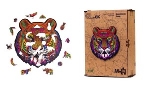 PUZZLE DREWNIANE EKO 66 MAJESTATYCZNY TYGRYS A4