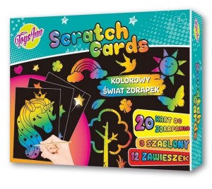 ZESTAW SCRATCH DO WYDRAPYWANIA Z SZABLONAMI STNUX