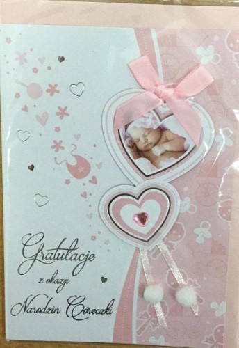 Karnet narodziny B6 Premium 50 + koperta