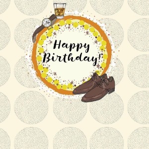 KARNET KWADRAT CL0217 URODZINY BUTY