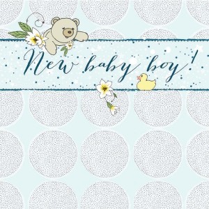 KARNET SWAROVSKI KWADRAT CL0220 NARODZINY MIŚ