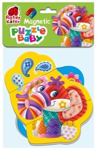 MIĘKKIE MAGNETYCZNE PUZZLE SŁOŃ I KROKODYL