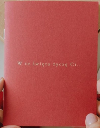 Książeczka W te święta życzę Ci - czerwień