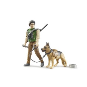 FIGURKA LEŚNIKA Z PSEM, BRUDER