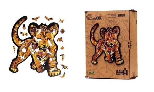 Puzzle drewniane eko 78 Simba A4, PuzzleOK