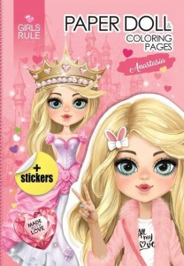 PAPIEROWA LALKA DO WYCINANIA ANASTASIA