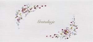 KARNET GRATULACJE DL G08 - KWIATY