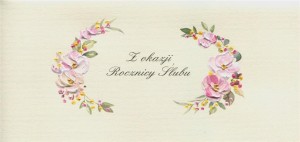 KARNET ROCZNICA DL R03 - KWIATY
