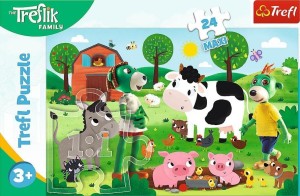 PUZZLE MAXI 24 ZIMOWY CZAS Z TREFLIKAM TREFL