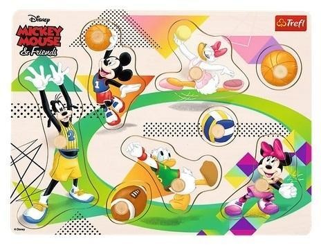 Puzzle medium drewniane - Mickey &amp; Friends TREFL