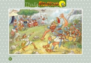 PUZZLE 15 MAŁY PIELGRZYM - DAWID I GOLIAT