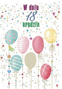 KARTKA OKOLICZNOŚCIOWA URODZINY 18