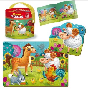 MAXI PUZZLE 2W1 FARMA, ROTER KAFER