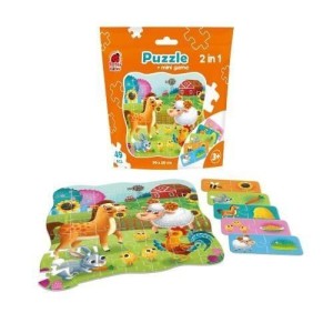 PUZZLE 2W1 FARMA 49EL, ROTER KAFER