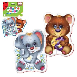 PIANKOWE PUZZLE KRÓLIK I NIEDŹWIEDŹ, ROTER KAFER