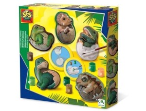 ODLEWY GIPSOWE + FARBY JAJA DINOZAURA, SES