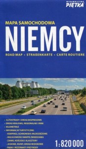 NIEMCY MAPA SAMOCHODOWA 1:820 000 W.2018