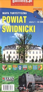 MAPA - POWIAT ŚWIDNICKI 1:55 000, PRACA ZBIOROWA