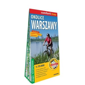 COMFORT! MAP OKOLICE WARSZAWY 1:75 000 MAPA