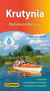 MAPA KAJAKOWA - KRUTYNIA 1:50 000 WERSJA NIEMIECKA