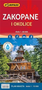 MAPA - ZAKOPANE I OKOLICE 1:60 000, PRACA ZBIOROWA