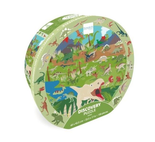 Puzzle 150 obserwacyjne Dinozaury, Scratch
