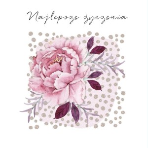 KARNET SWAROVSKI KWADRAT CL4504_PO NAJLEPSZE ŻYCZE