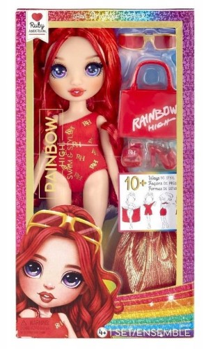 Rainbow High Swim&amp;Style Fashion Doll - Ruby