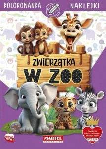 ZWIERZĄTKA W ZOO Z NAKLEJKAMI, KATARZYNA SALAMON