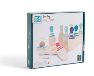 DREWNIANE KRĘGLE CYFERKI, BS TOYS