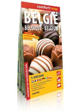 Comfort! map Belgia 1:300 000 mapa, praca zbiorowa