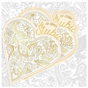 KARNET KW ŚLUB SERCE PATTERN