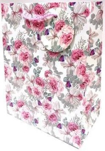 TOREBKA OZDOBNA MATOWA 18X23X10CM RÓŻE GB23128