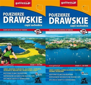MAPA TURYSTYCZNA -POJEZIERZE DRAWSKIE (KOMPLET)