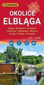 MAPA - OKOLICE ELBLĄGA 1:55 000