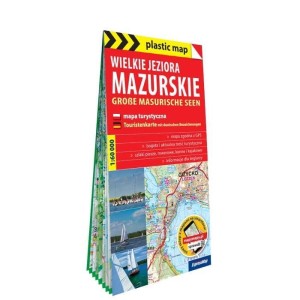 PLASTIC MAP WIELKIE JEZIORA MAZURSKIE 1:60 000
