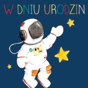 KARNET KWADRAT CL4208_PO URODZINY KOSMONAUTA
