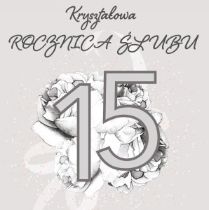 KARNET SWAROVSKI KWADRAT CL4405 ROCZNICA ŚLUBU 15