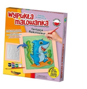 WYPUKŁA MALOWANKA FANTAZJA REKINOZAUR
