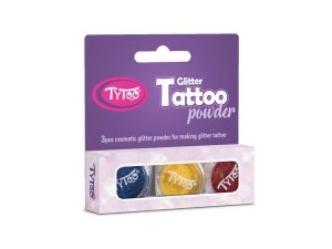 TYTOO. TATUAŻE ZESTAW BROKATÓW 3 KOLOROY
