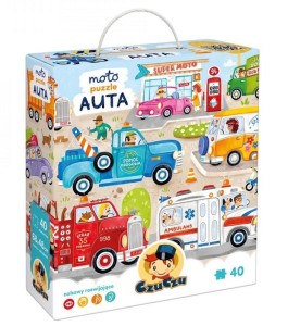 CZUCZU MOTO PUZZLE AUTA 3+, BRIGHT JUNIOR MEDIA