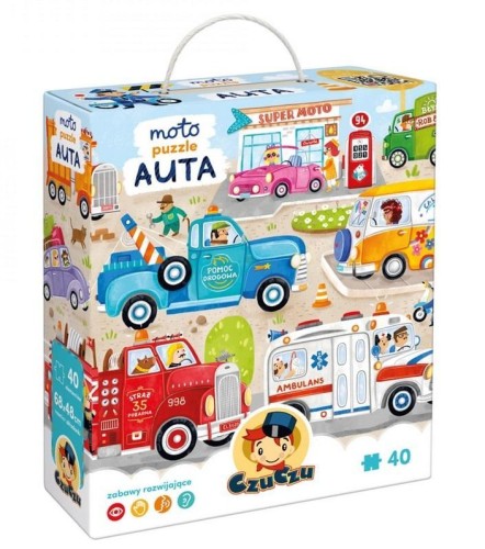 CzuCzu Moto puzzle Auta 3+, Bright Junior Media