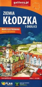 MAPA - ZIEMIA KŁODZKA I OKOLICE 1:450 000
