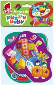 MIĘKKIE MAGNETYCZNE PUZZLE LEW I HIPOPOTAM