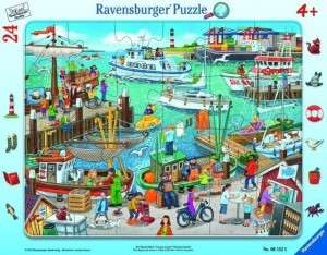 PUZZLE W RAMCE 24 DZIEŃ W PORCIE, RAVENSBURGER