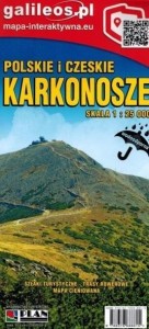 MAPA - POLSKIE I CZESKIE KARKONOSZE 1:25 000