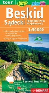BESKID SĄDECKI - MAPA TURYSTYCZNA, PRACA ZBIOROWA