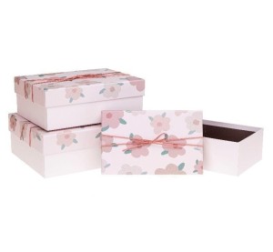 PUDEŁKO PREZENTOWE PR KWIATY 3SZT ROZETTE, ROZETTE